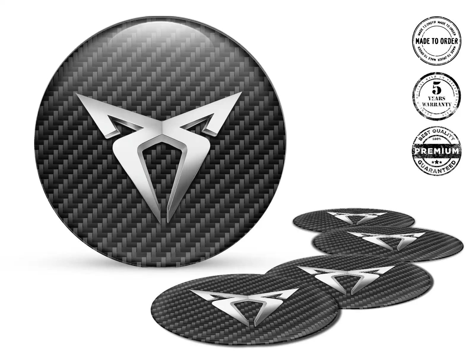 Seat Cupra Felgendekor Stil Premium-Dome-Ausgabe